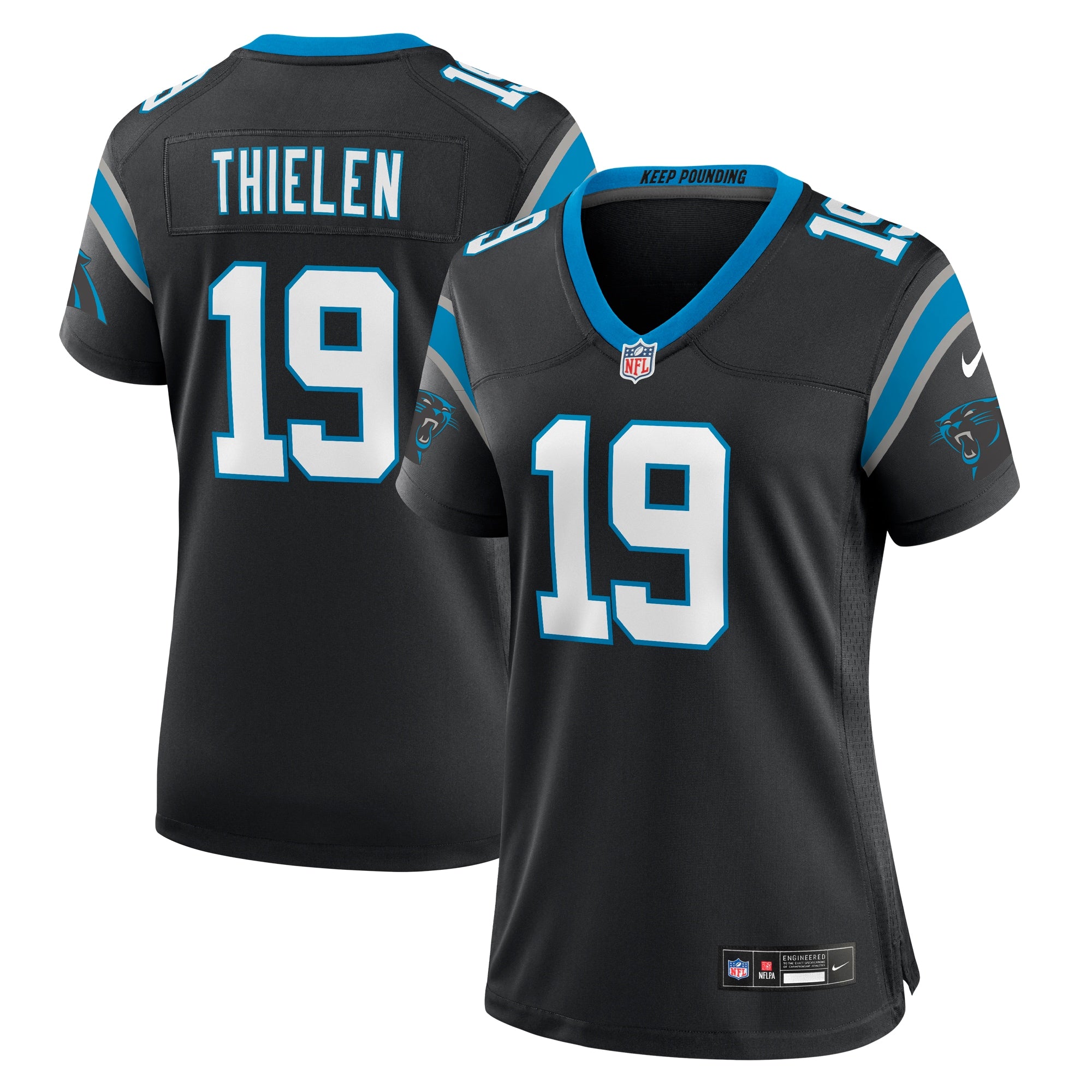 Adam Thielen Carolina Panthers Nike Women s Team Game Jersey   Black