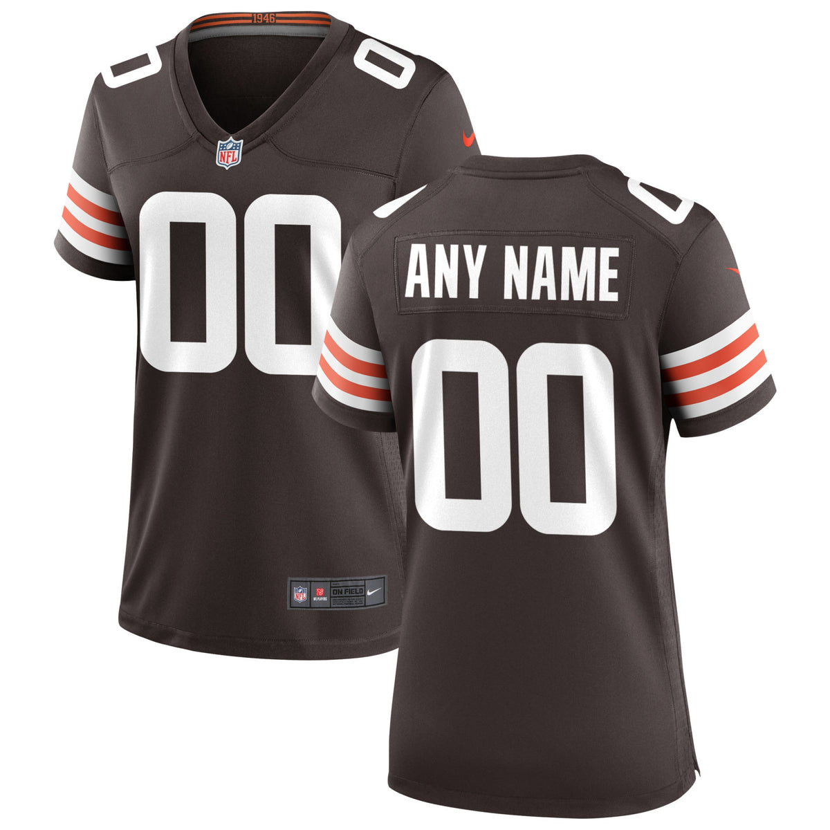 Nike Cleveland Browns Women s Custom Game Jersey   Brown