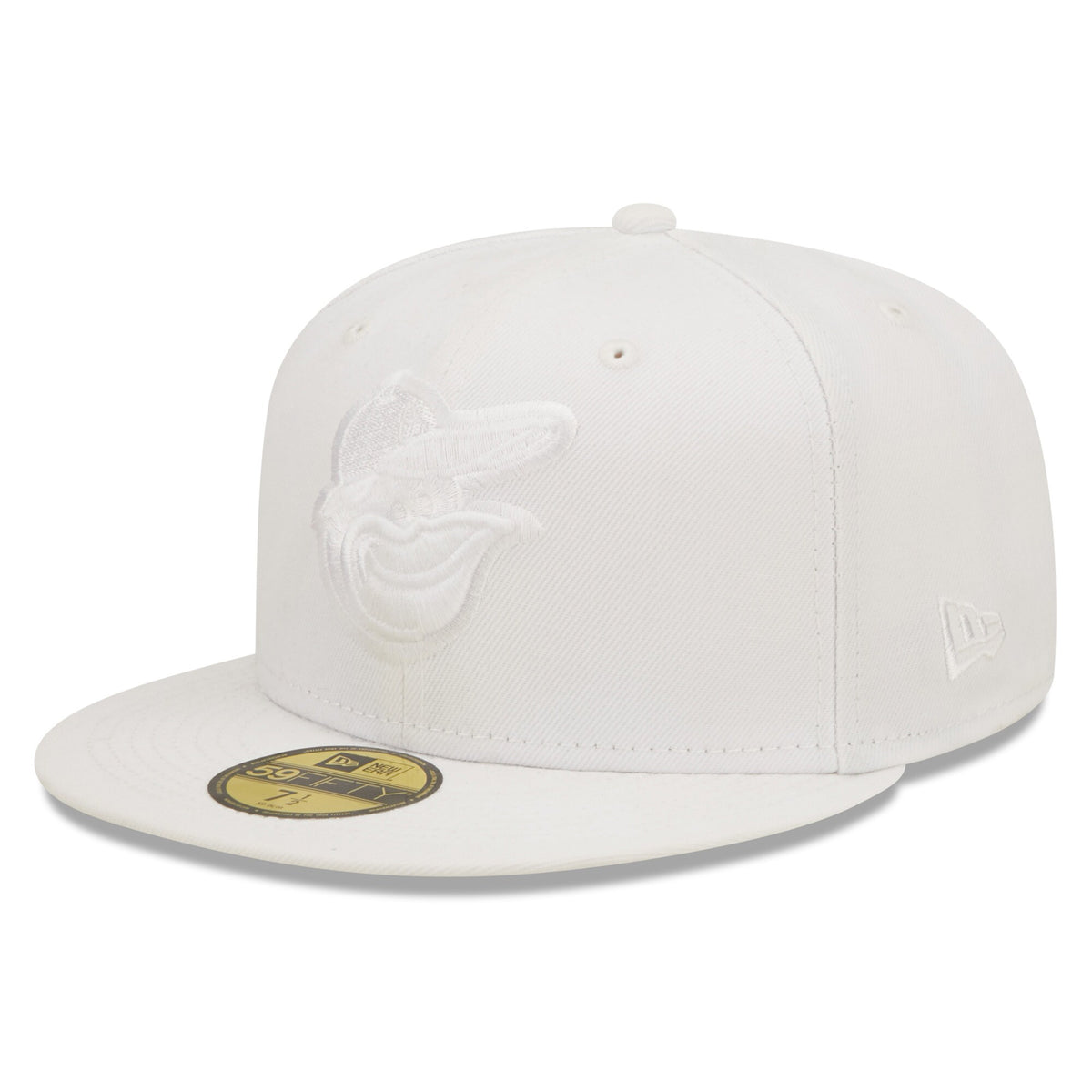 Baltimore Orioles New Era White on White 59FIFTY Fitted Hat