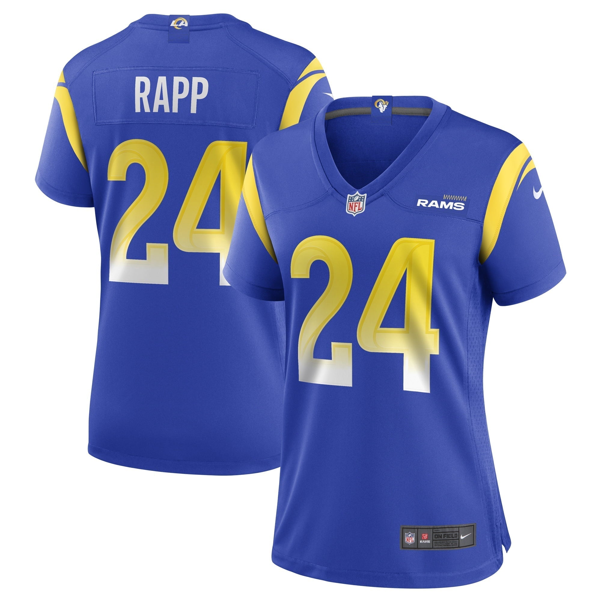 Women s Nike Taylor Rapp Royal Los Angeles Rams Game Jersey