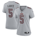 Women s Nike Trey Lance Gray San Francisco 49ers Atmosphere Fashion Game Jersey