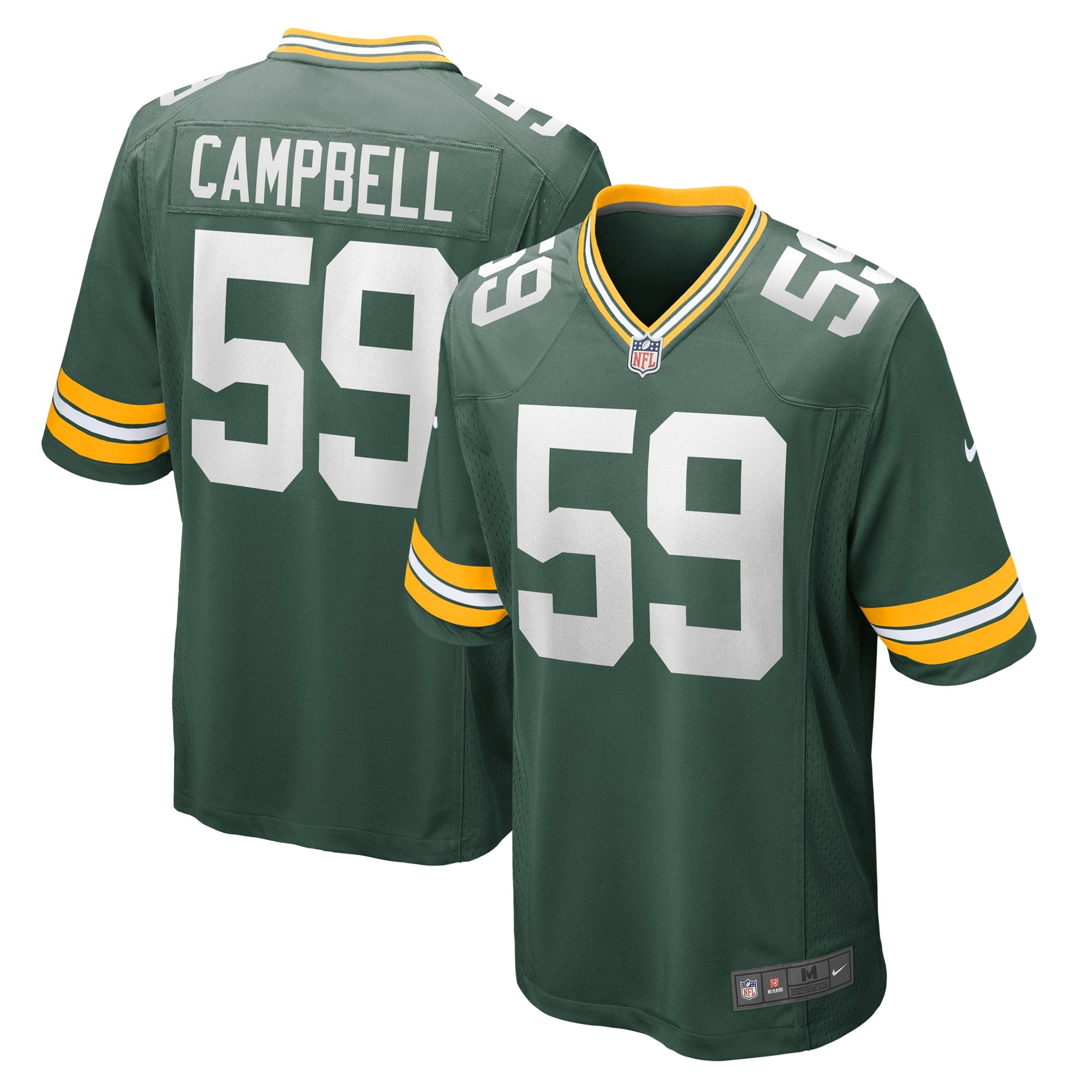 De Vondre Campbell Green Bay Packers Nike Game Jersey   Green