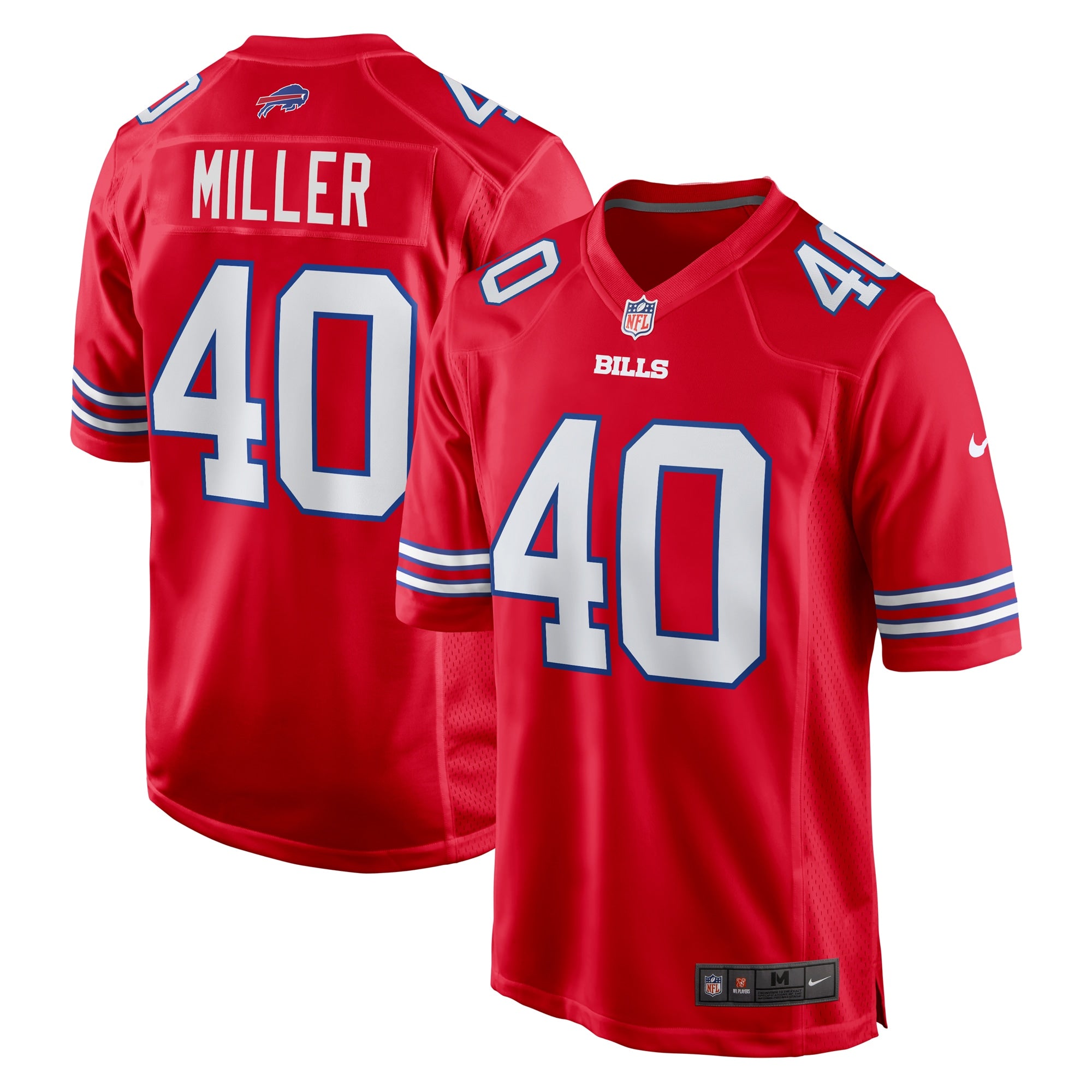 Von Miller Buffalo Bills Nike Alternate Game Jersey   Red