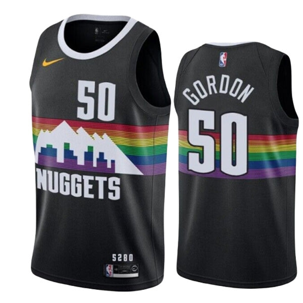 Men's Denver Nuggets Aaron Gordon City Edition Jersey - Black