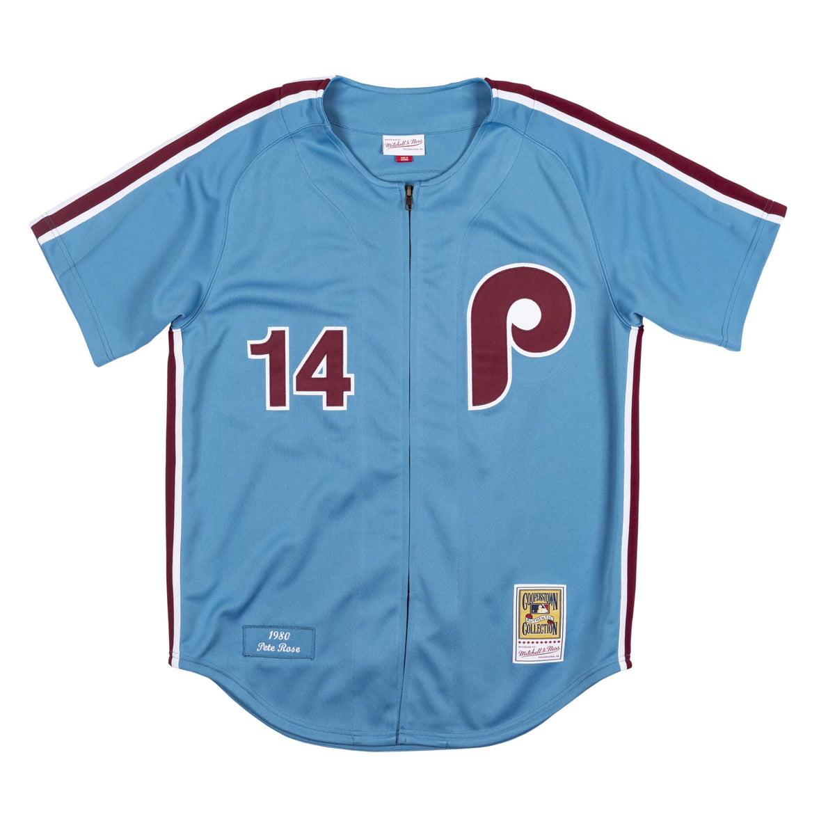 Authentic Jersey Philadelphia Phillies 1980 Pete Rose