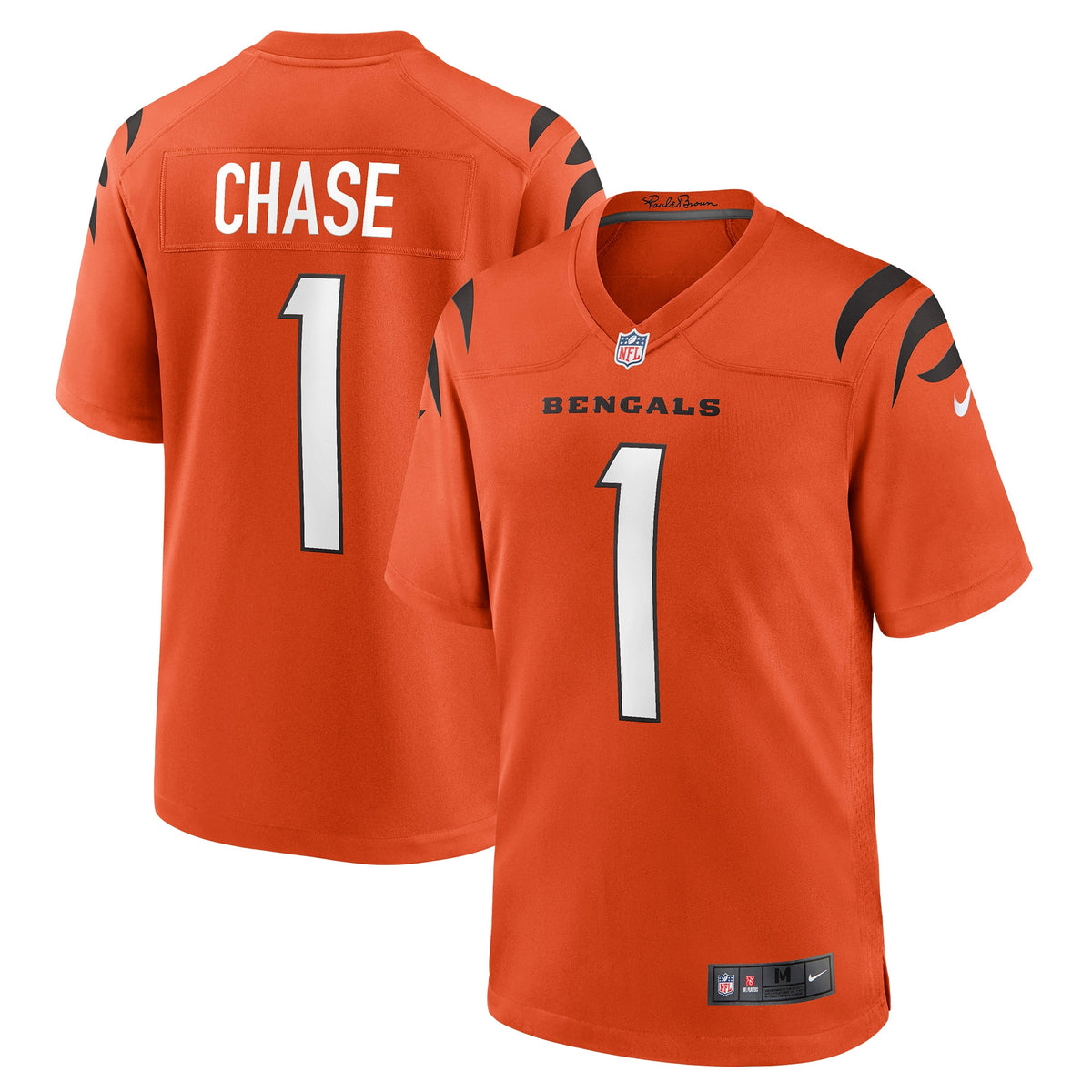 Ja Marr Chase Cincinnati Bengals Nike Game Jersey   Orange