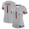 Women s Chicago Bears Justin Fields Inverted Legend Jersey Gray