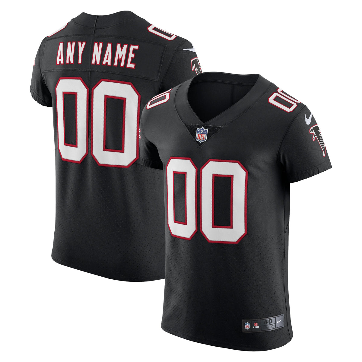 Atlanta Falcons Nike Alternate Vapor Elite Custom Jersey   Black