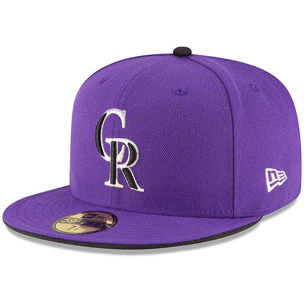 Colorado Rockies New Era Authentic Collection ON Field 59FIFTY Structured Hat - Purple