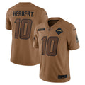 Justin Herbert Los Angeles Chargers Nike 2023 Salute To Service Limited Jersey   Brown