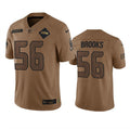 Men s Seattle Seahawks Jordyn Brooks 2023 Brown Salute To Service Limited Stitched Jerseys