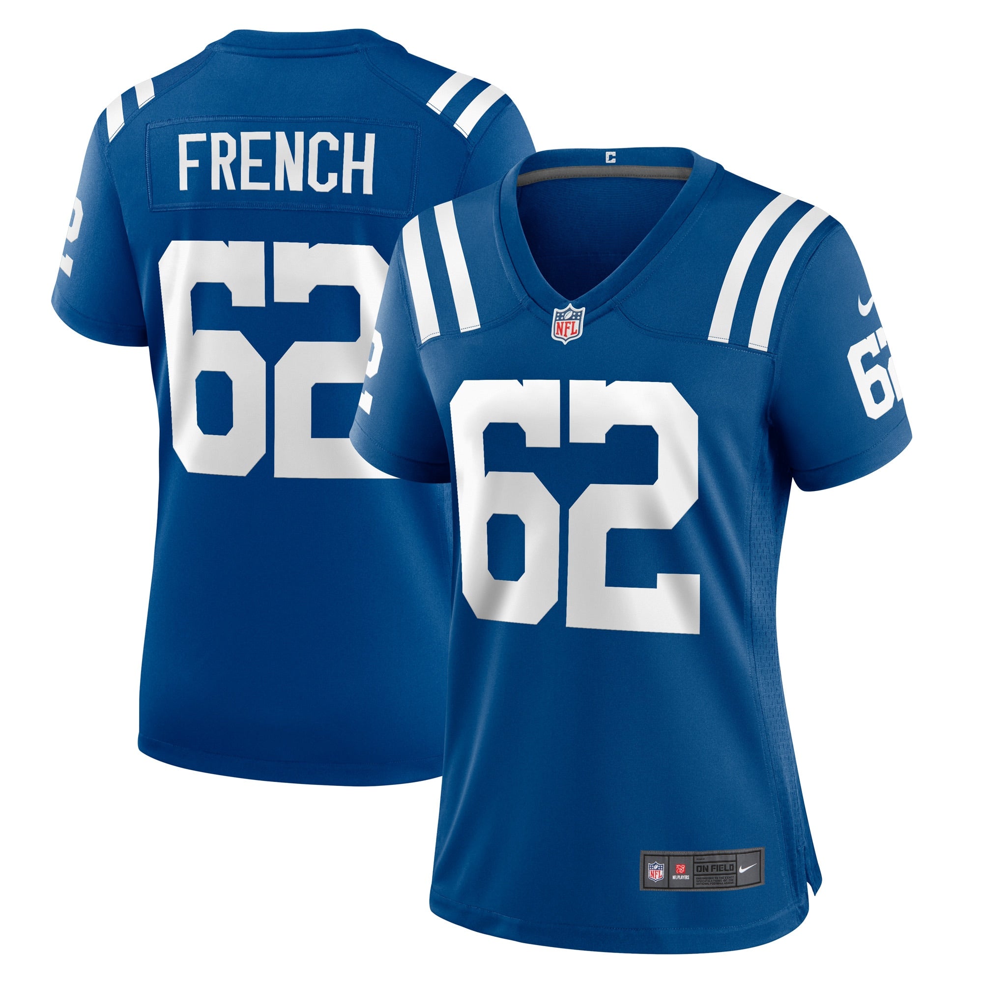 Wesley French Indianapolis Colts Nike Women s Game Player Jersey   Royal