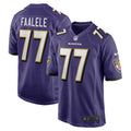Men s Nike Daniel Faalele Purple Baltimore Ravens Player Game Jersey