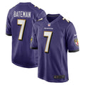 Men s Nike Rashod Bateman Purple Baltimore Ravens Game Player Jersey