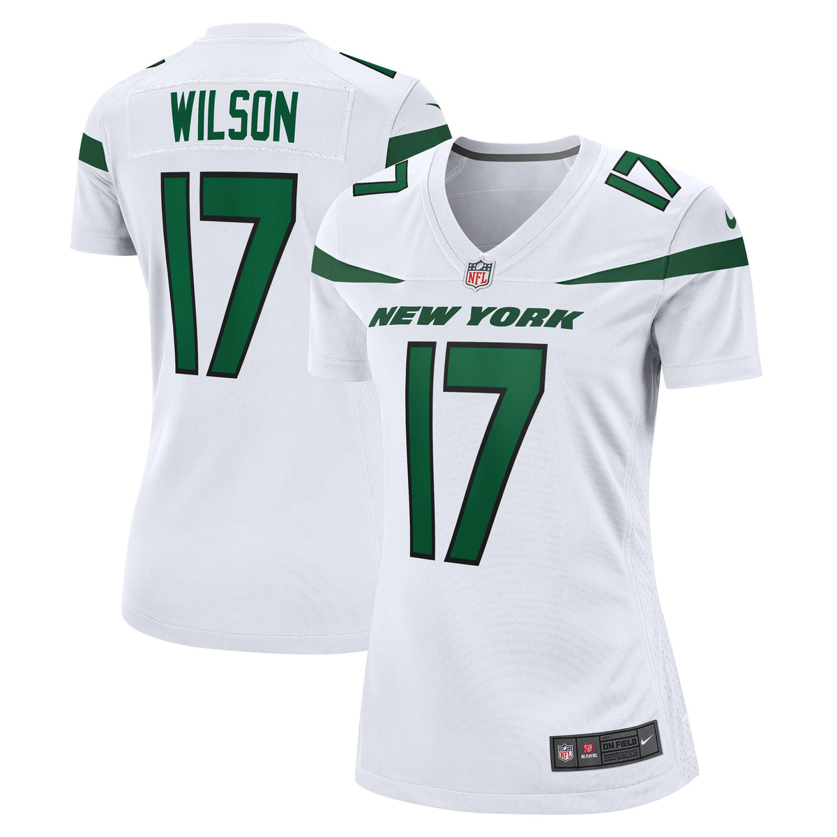 Garrett Wilson New York Jets Nike Women s Game Player Jersey   White