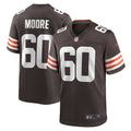 Men s Nike David Moore Brown Cleveland Browns Game Jersey