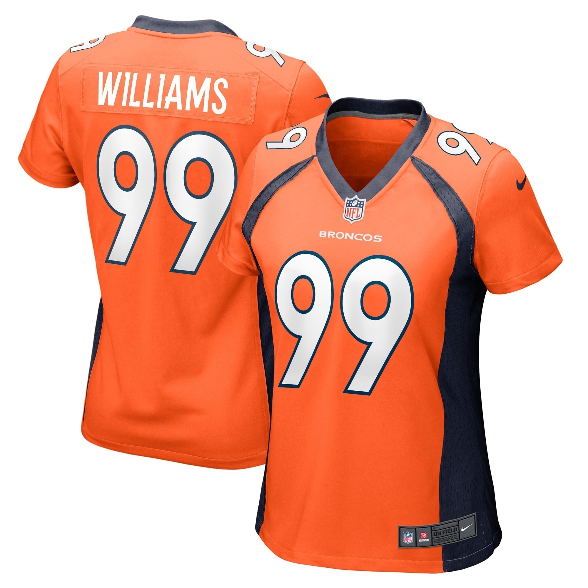 Women s Nike DeShawn Williams Orange Denver Broncos Game Player Jersey