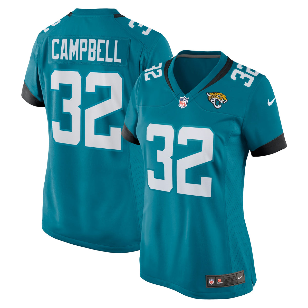 Tyson Campbell Jacksonville Jaguars Nike Women s Game Jersey   Teal