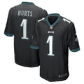 Youth Philadelphia Eagles Jalen Hurts Game Jersey   Black