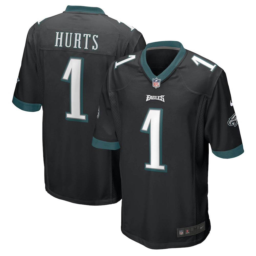 Youth Philadelphia Eagles Jalen Hurts Game Jersey   Black