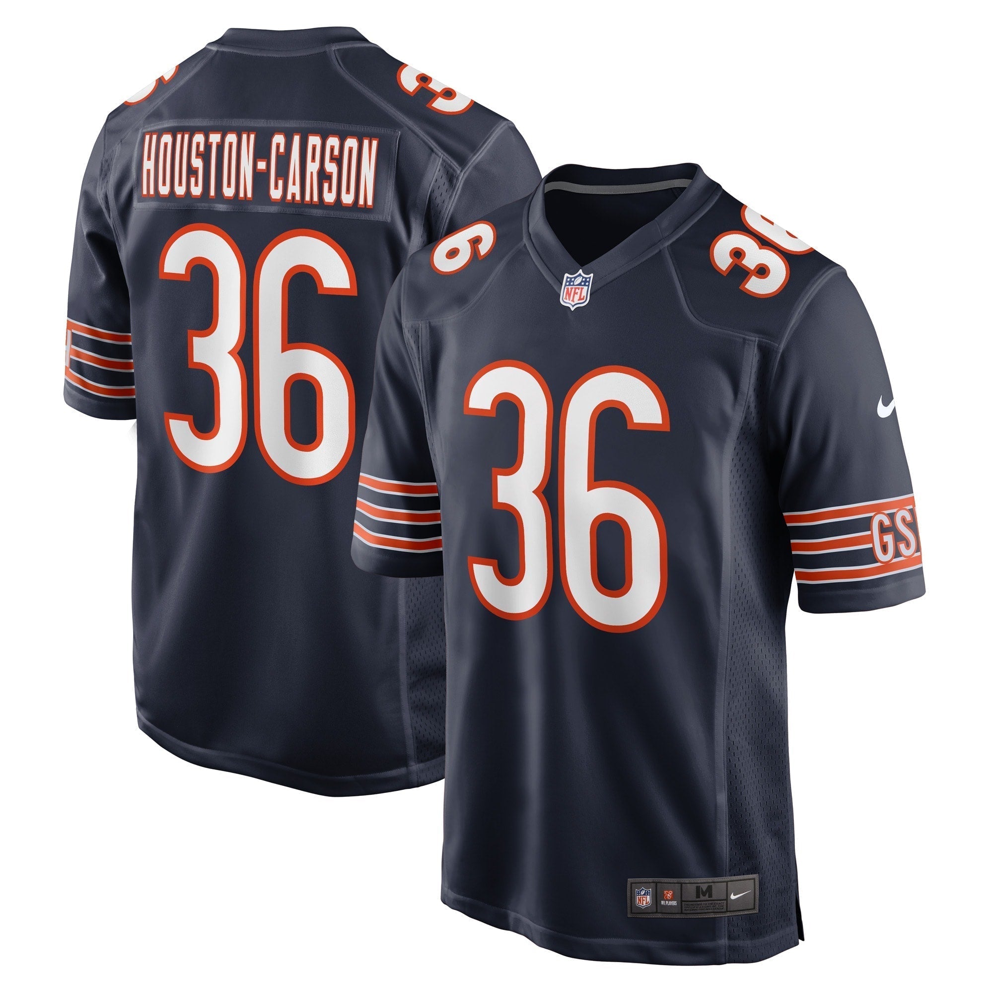 Men s Nike DeAndre Houston-Carson Navy Chicago Bears Game Player Jersey