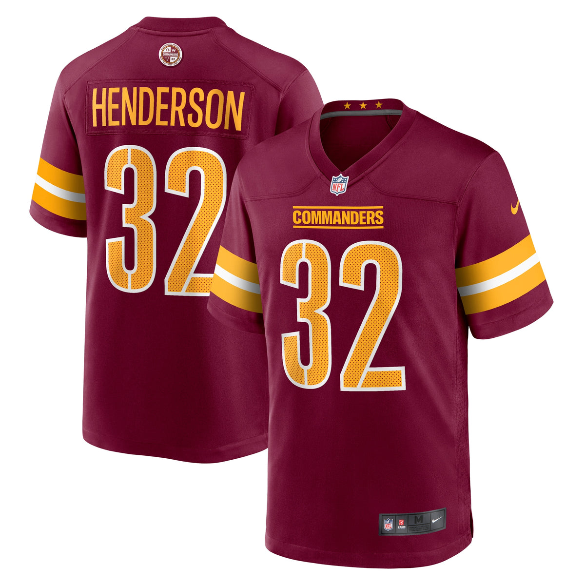 Xavier Henderson Washington Commanders Nike Team Game Jersey   Burgundy