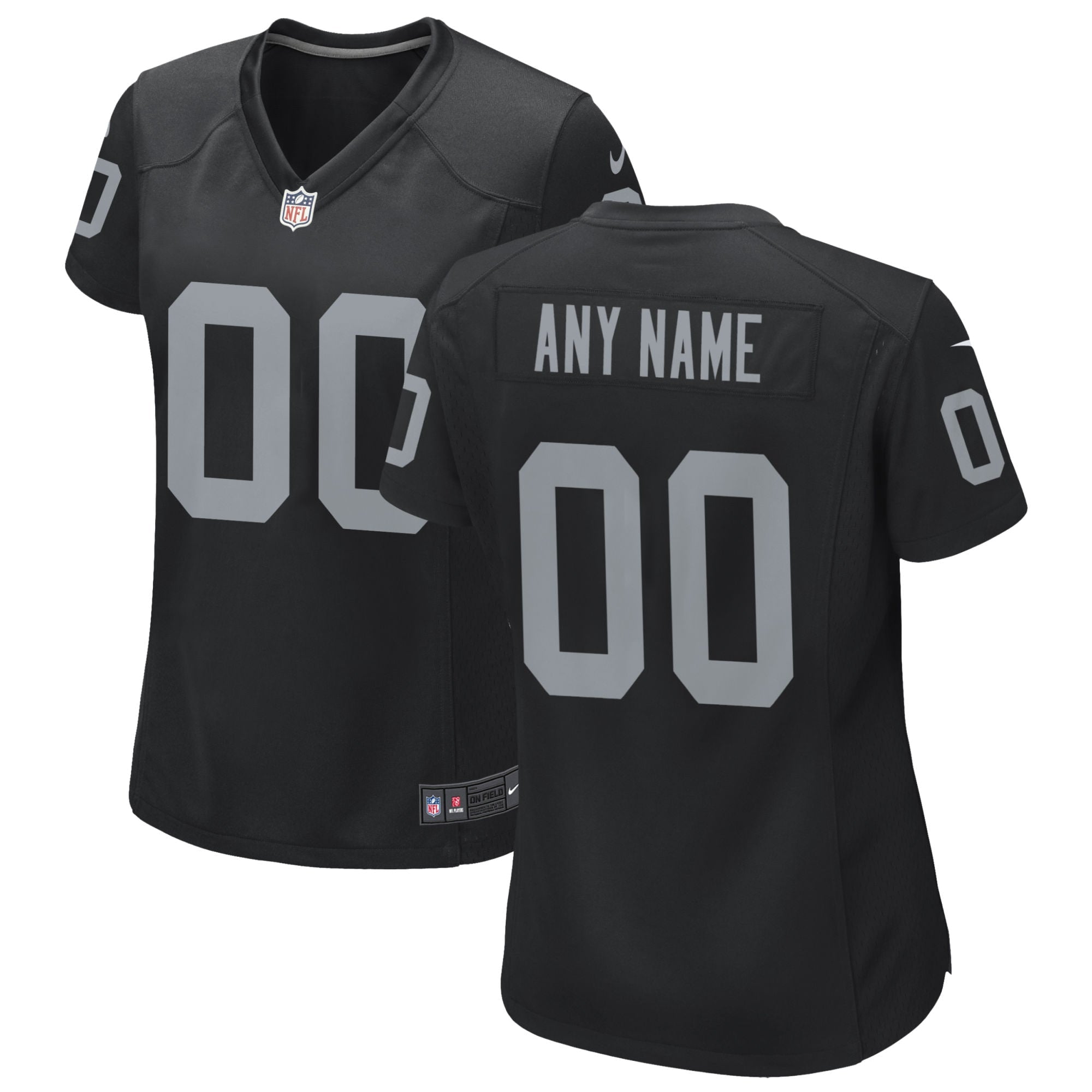 Las Vegas Raiders Nike Women s Custom Game Jersey   Black