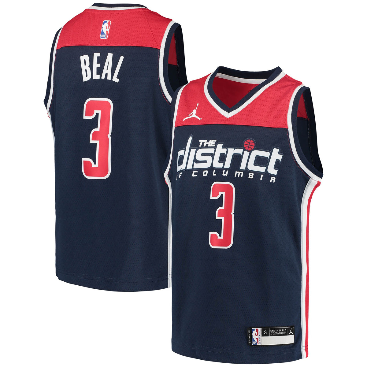 Bradley Beal Washington Wizards Jordans Brand Youth 2020/21 Swingman Player Jersey - Statement Edition - Navy