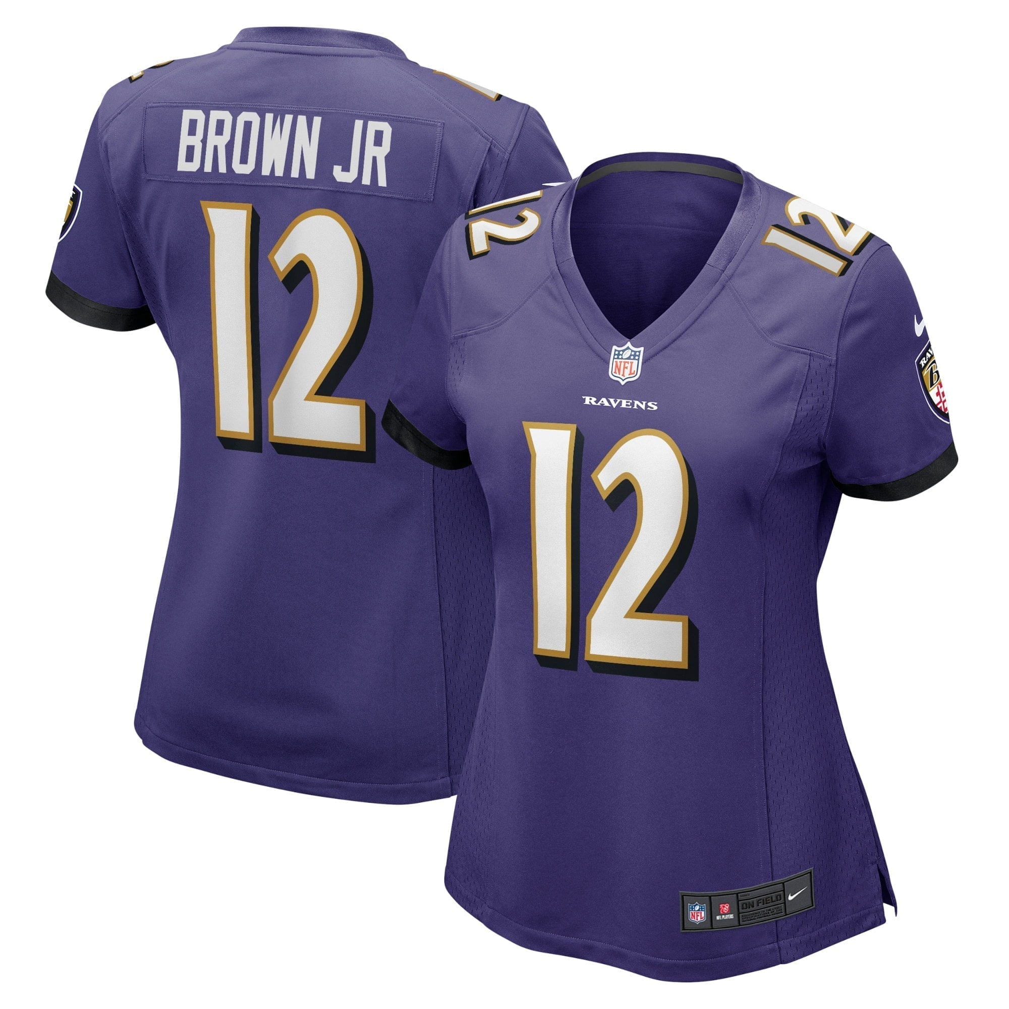 Women s Nike Anthony Brown Purple Baltimore Ravens Player Game Jersey