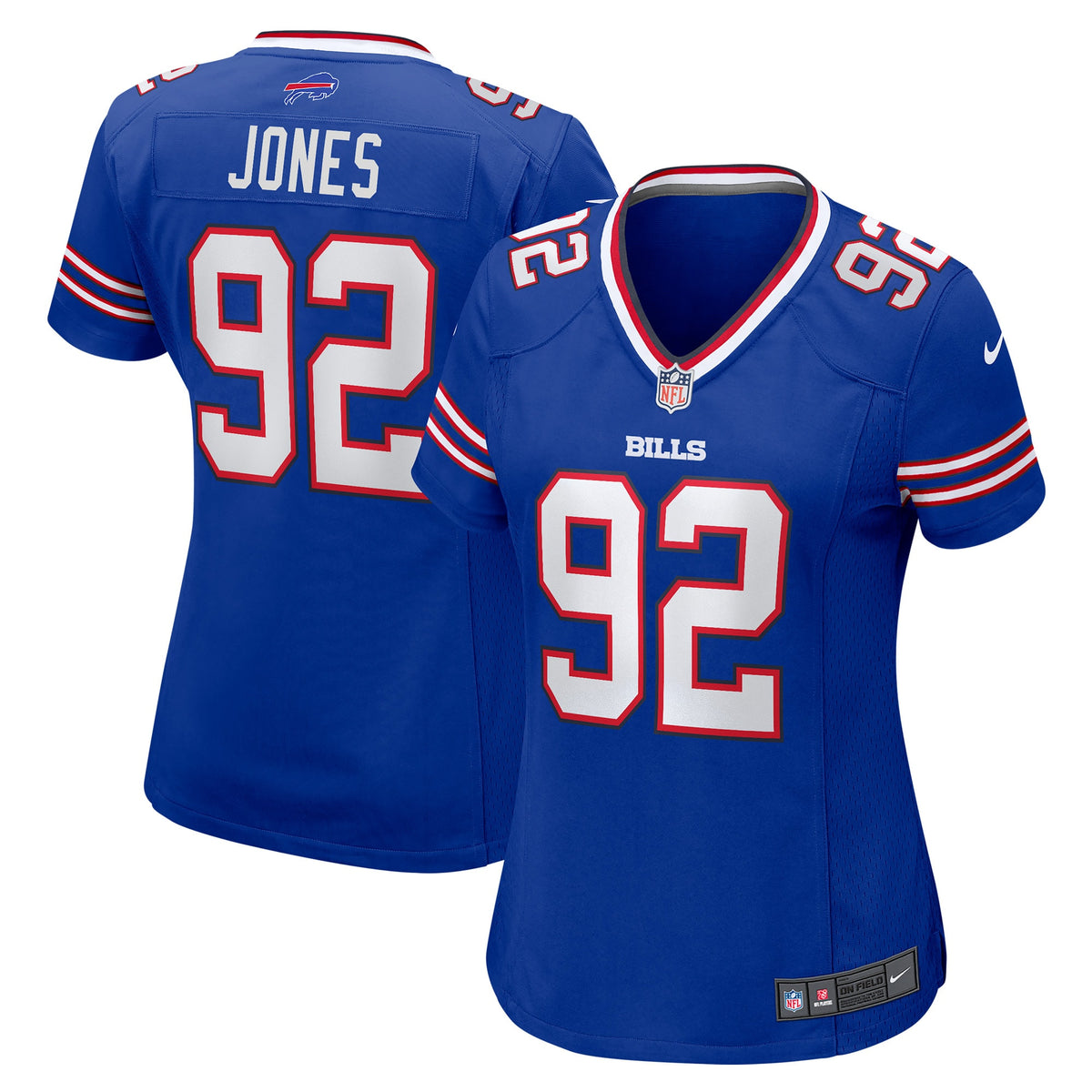 DaQuan Jones Buffalo Bills Nike Women s Game Player Jersey   Royal