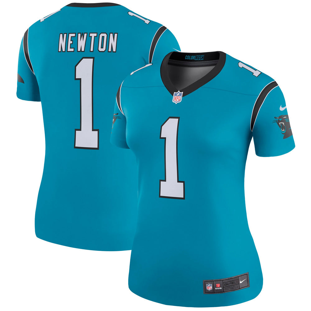 Women s Carolina Panthers Cam Newton Legend Jersey   Blue