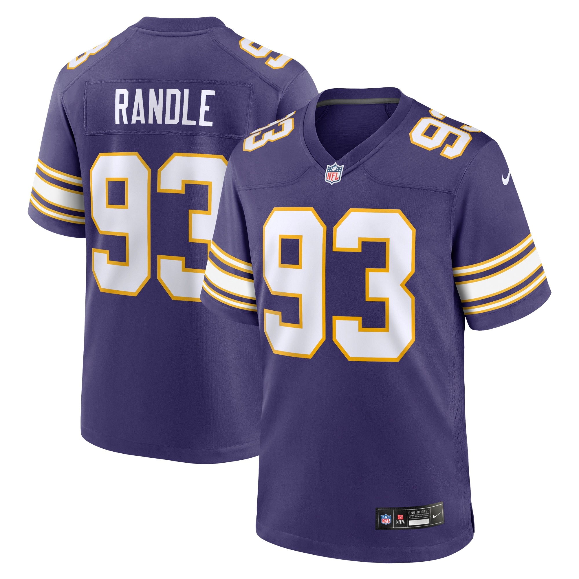John Randle Minnesota Vikings Nike Classic Player Game Jersey   Purple
