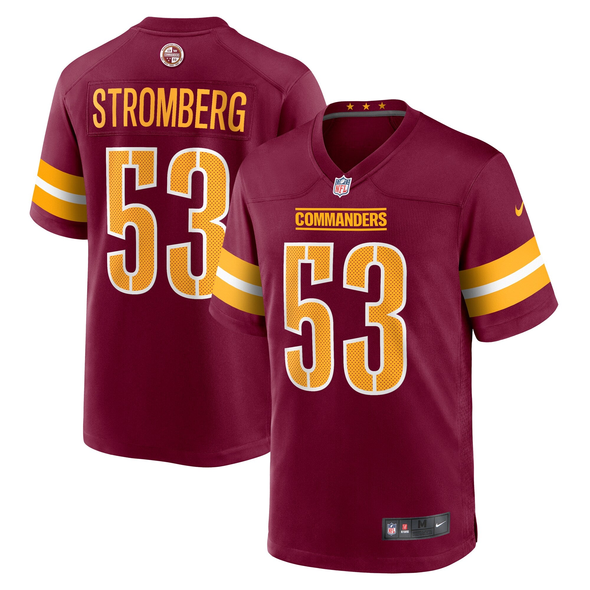 Ricky Stromberg Washington Commanders Nike Team Game Jersey   Burgundy