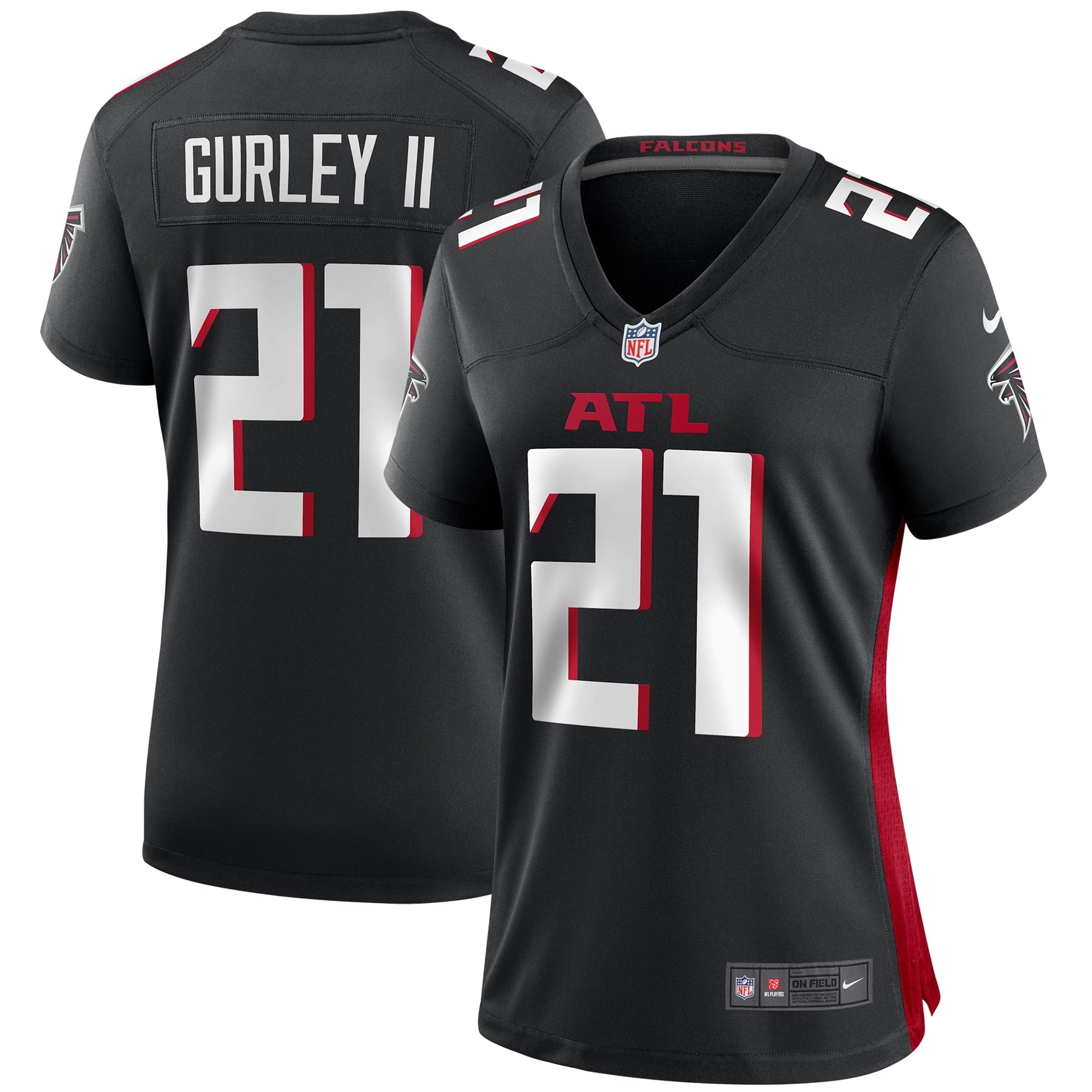 Women s Nike Todd Gurley II Black Atlanta Falcons Player Game Jersey