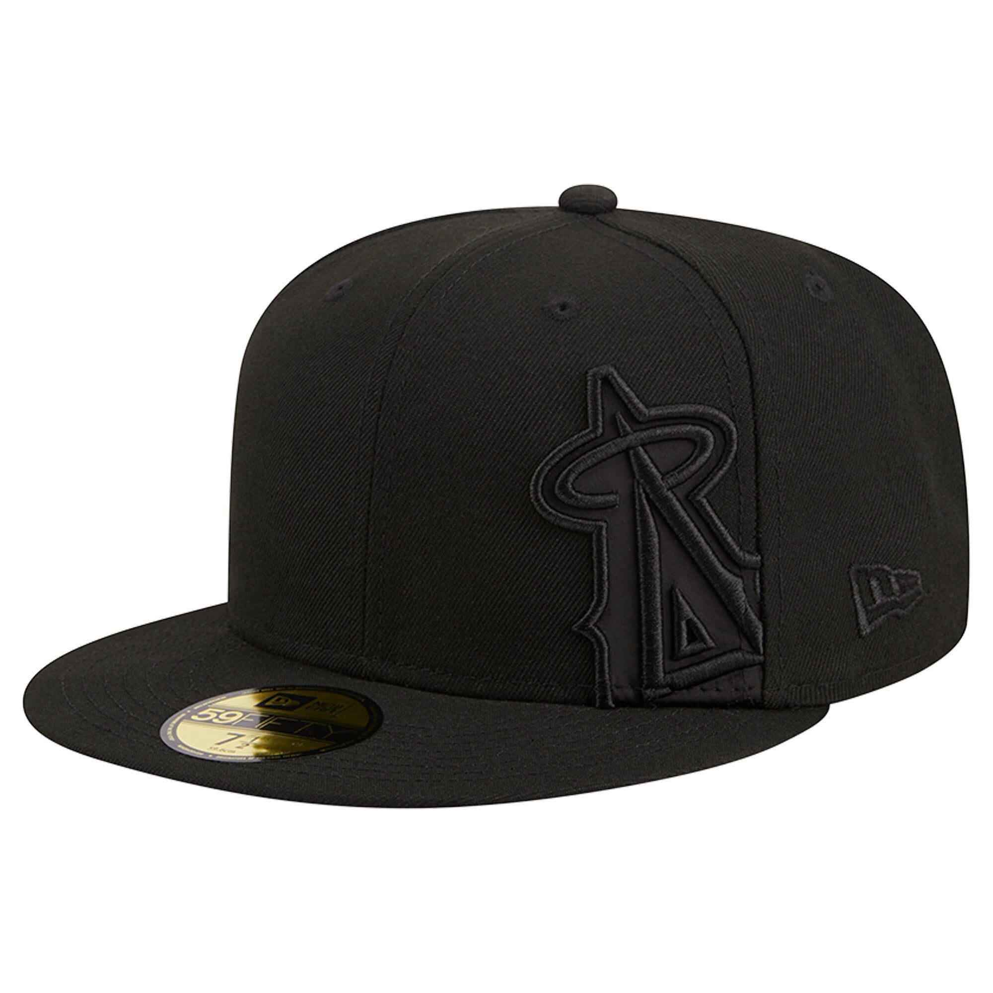 Los Angeles Angels New Era Satin Peek 59FIFTY Fitted Hat - Black