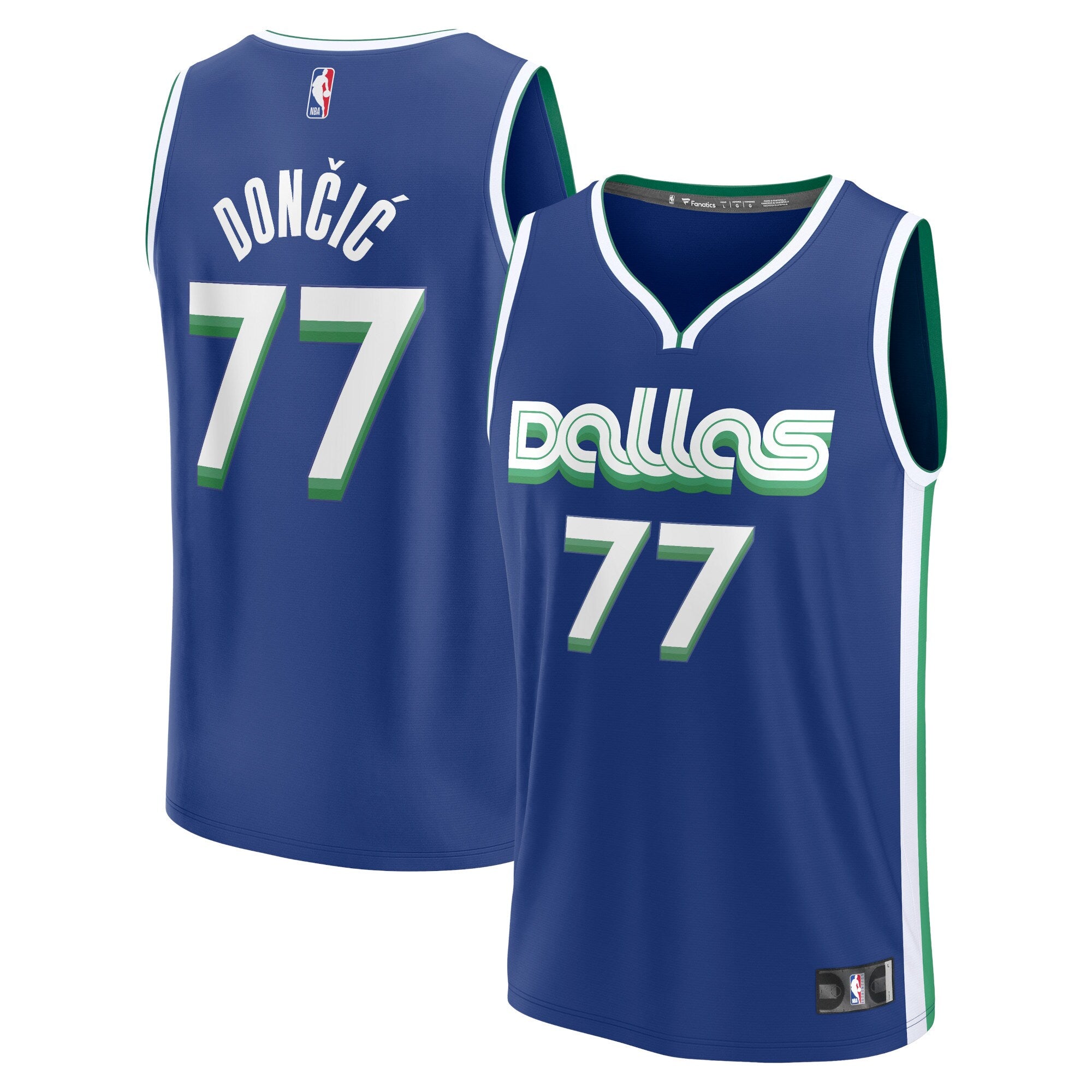 Luka Doncic Dallas Mavericks Fanatics Branded 2022/23 Fastbreak Jersey - City Edition - Blue