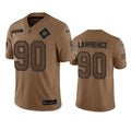 Men s Dallas Cowboys DeMarcus Lawrence 2023 Brown Salute To Service Limited Stitched Jersey