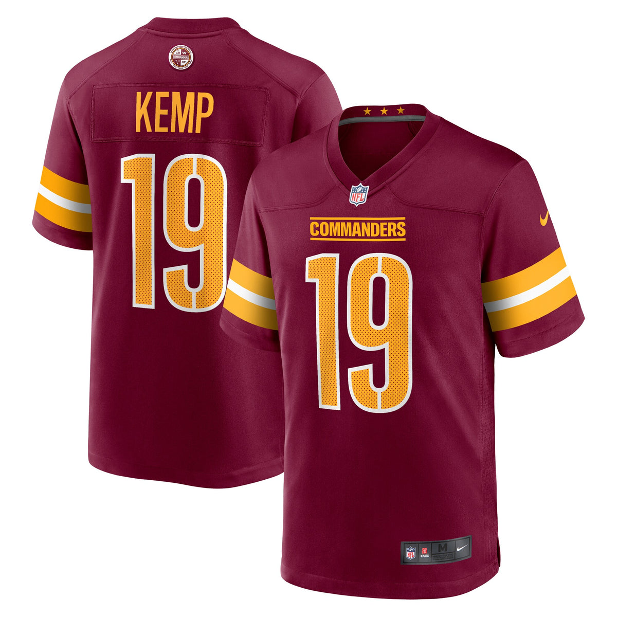 Marcus Kemp Washington Commanders Nike Game Player Jersey   Burgundy