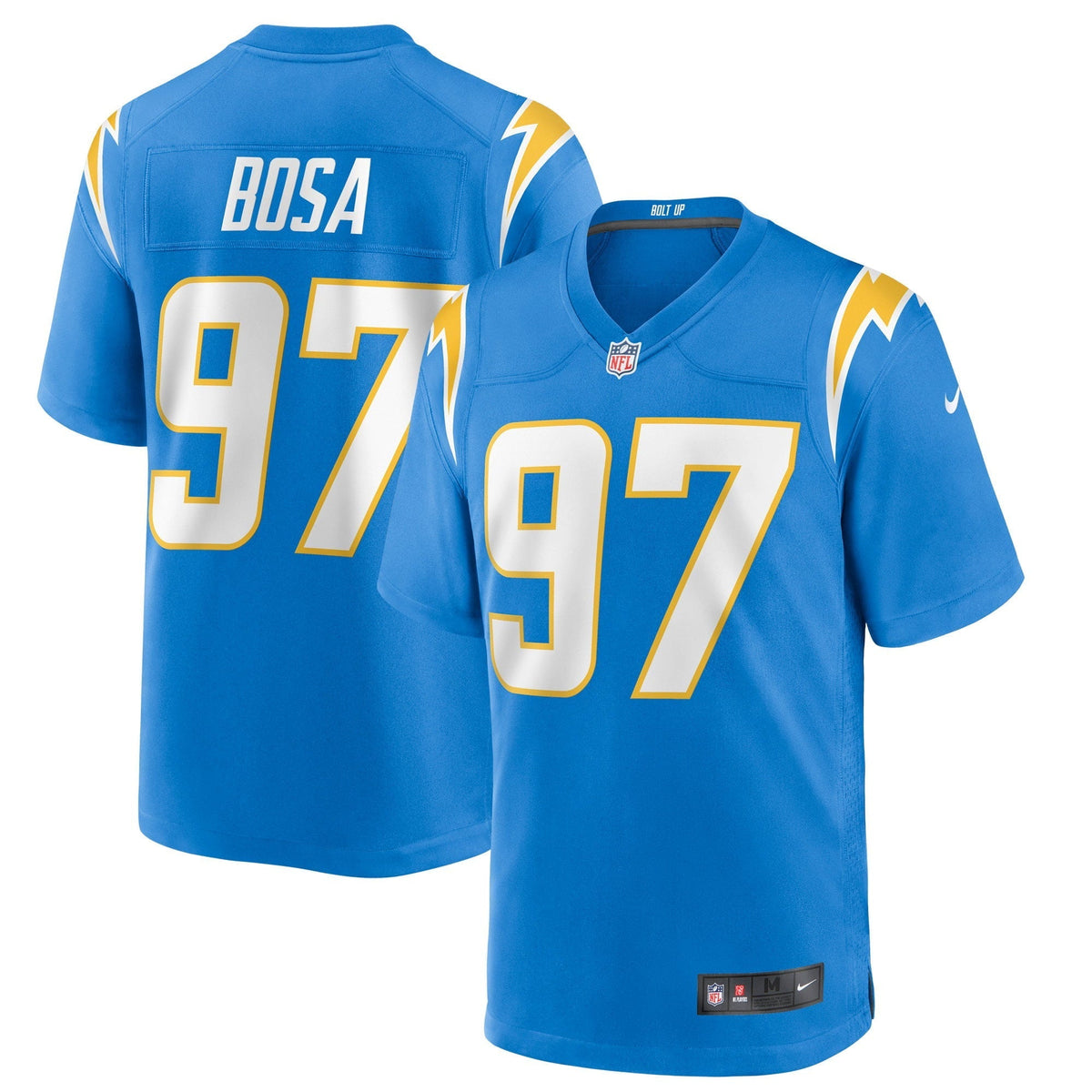 Men s Nike Joey Bosa Powder Blue Los Angeles Chargers Game Player Jersey
