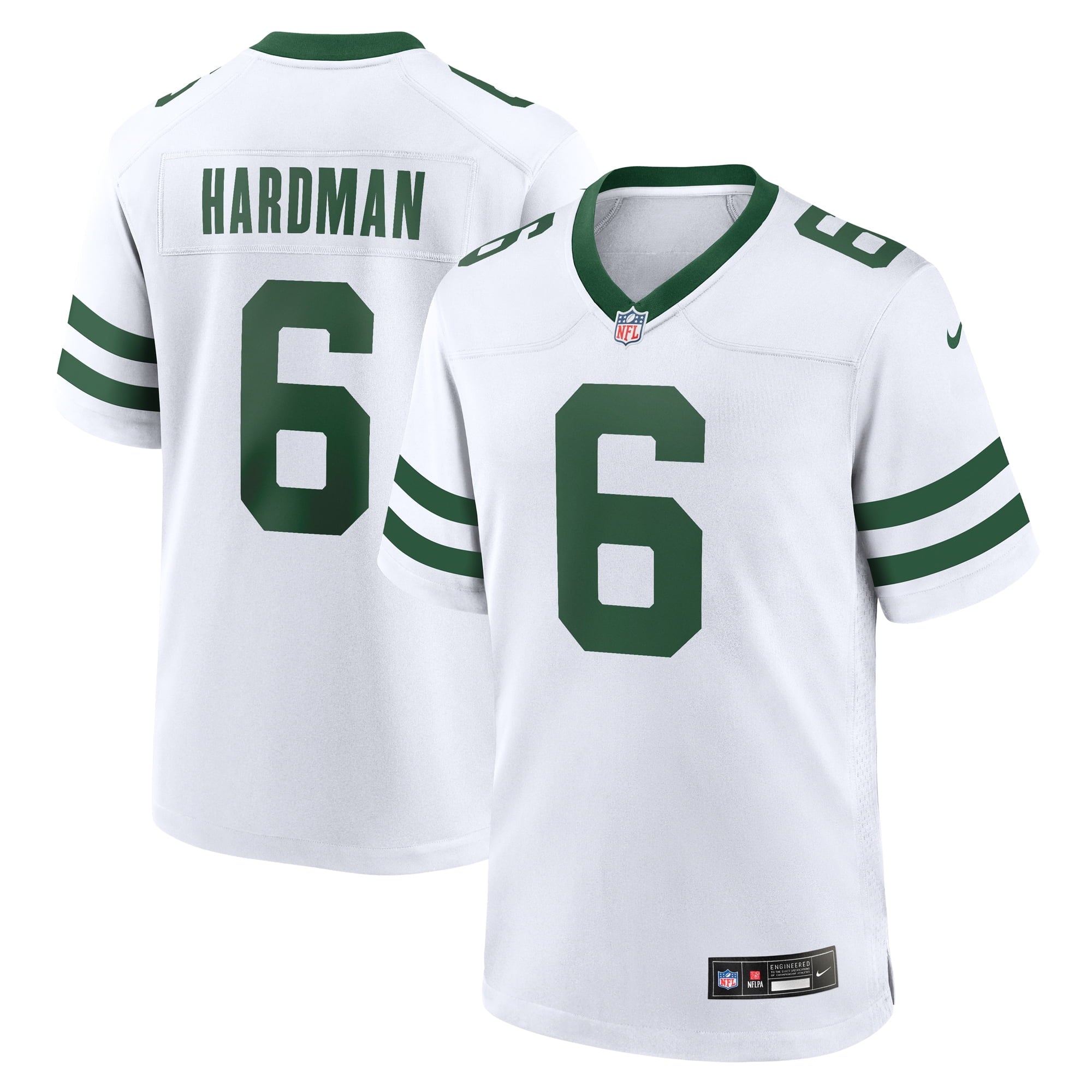 Men s Nike Mecole Hardman White New York Jets Legacy Player Game Jersey