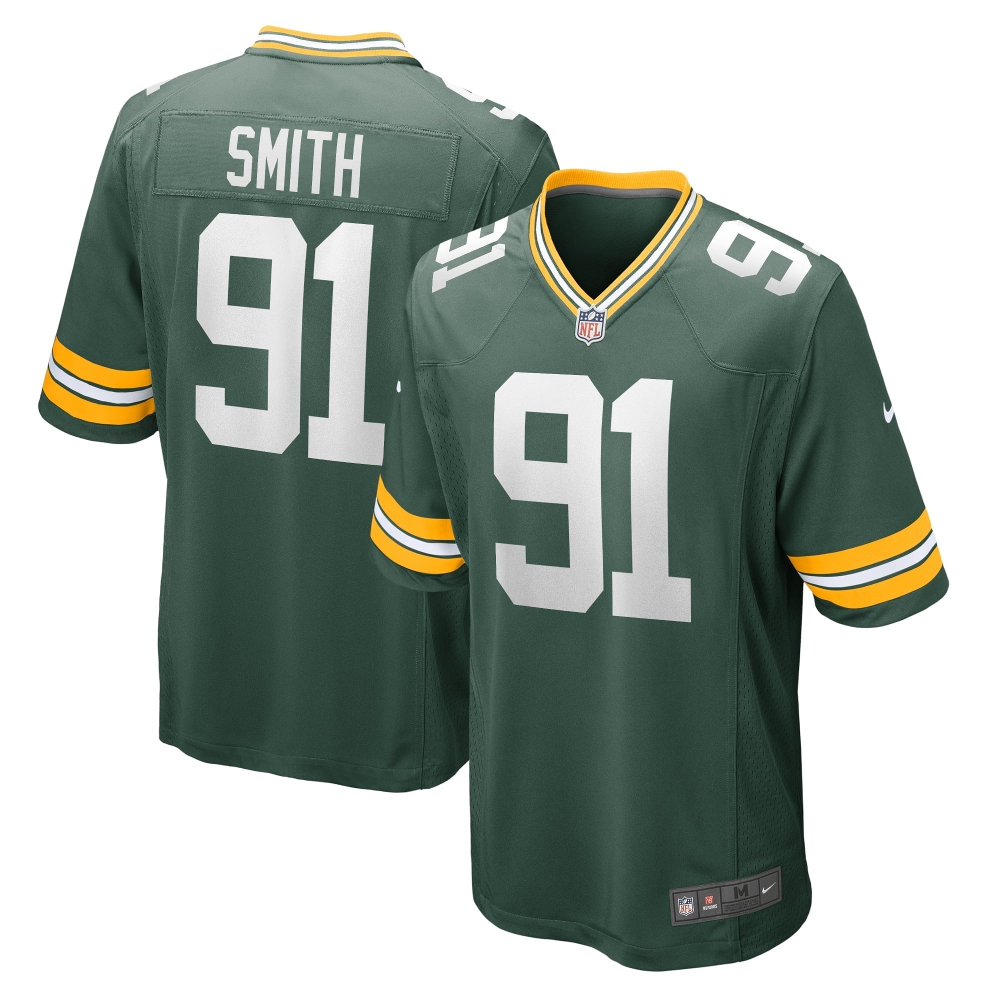 Men s Nike Preston Smith Green Green Bay Packers Game Team Jersey