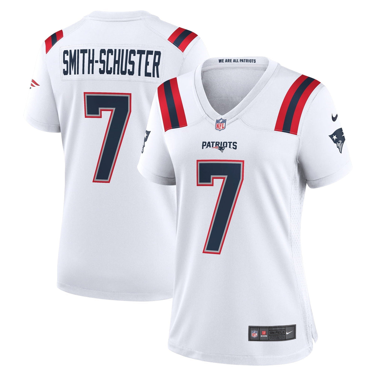 Women s Nike JuJu Smith-Schuster White New England Patriots Game Player Jersey