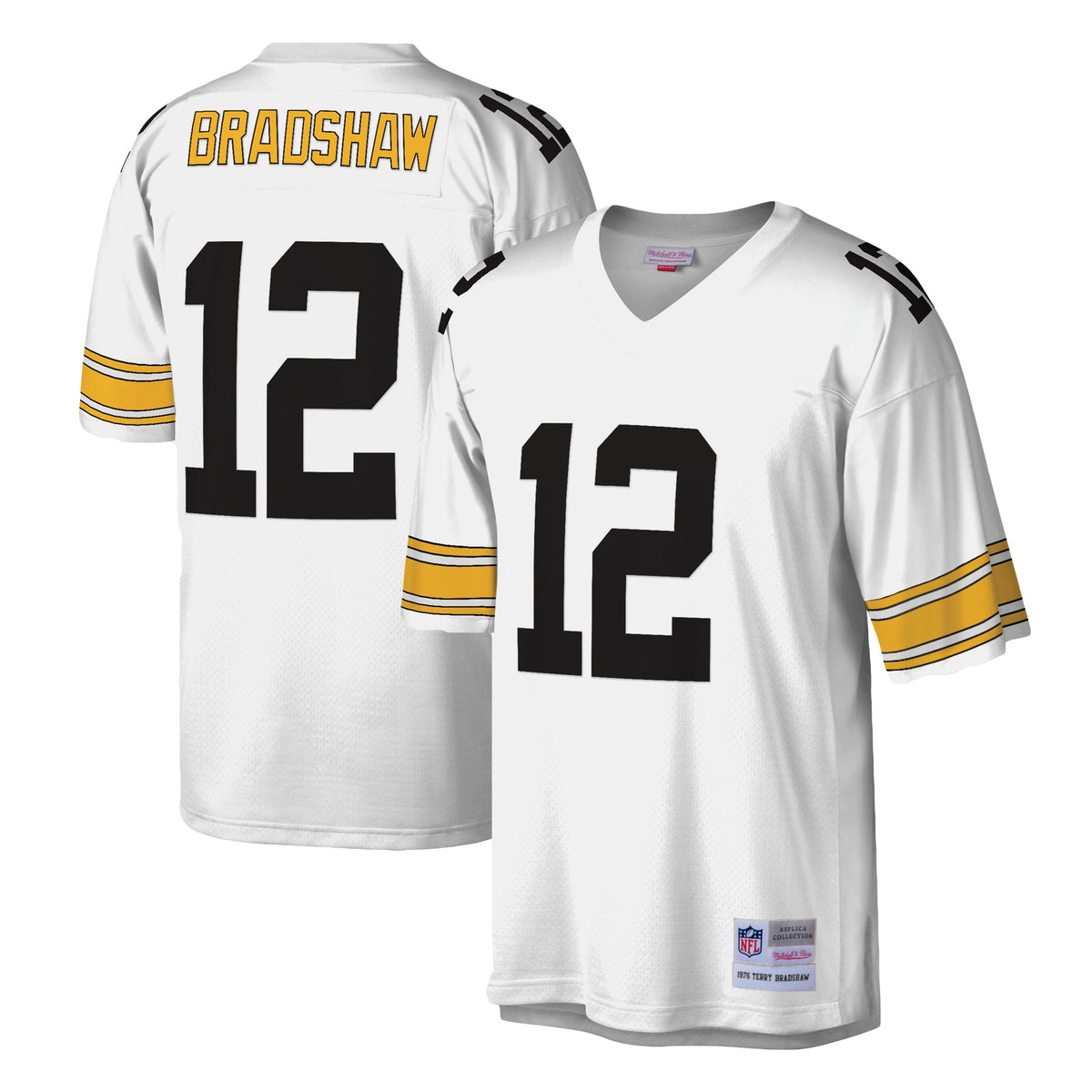 Terry Bradshaw Pittsburgh Steelers Mitchell   Ness Legacy Replica Jersey   White
