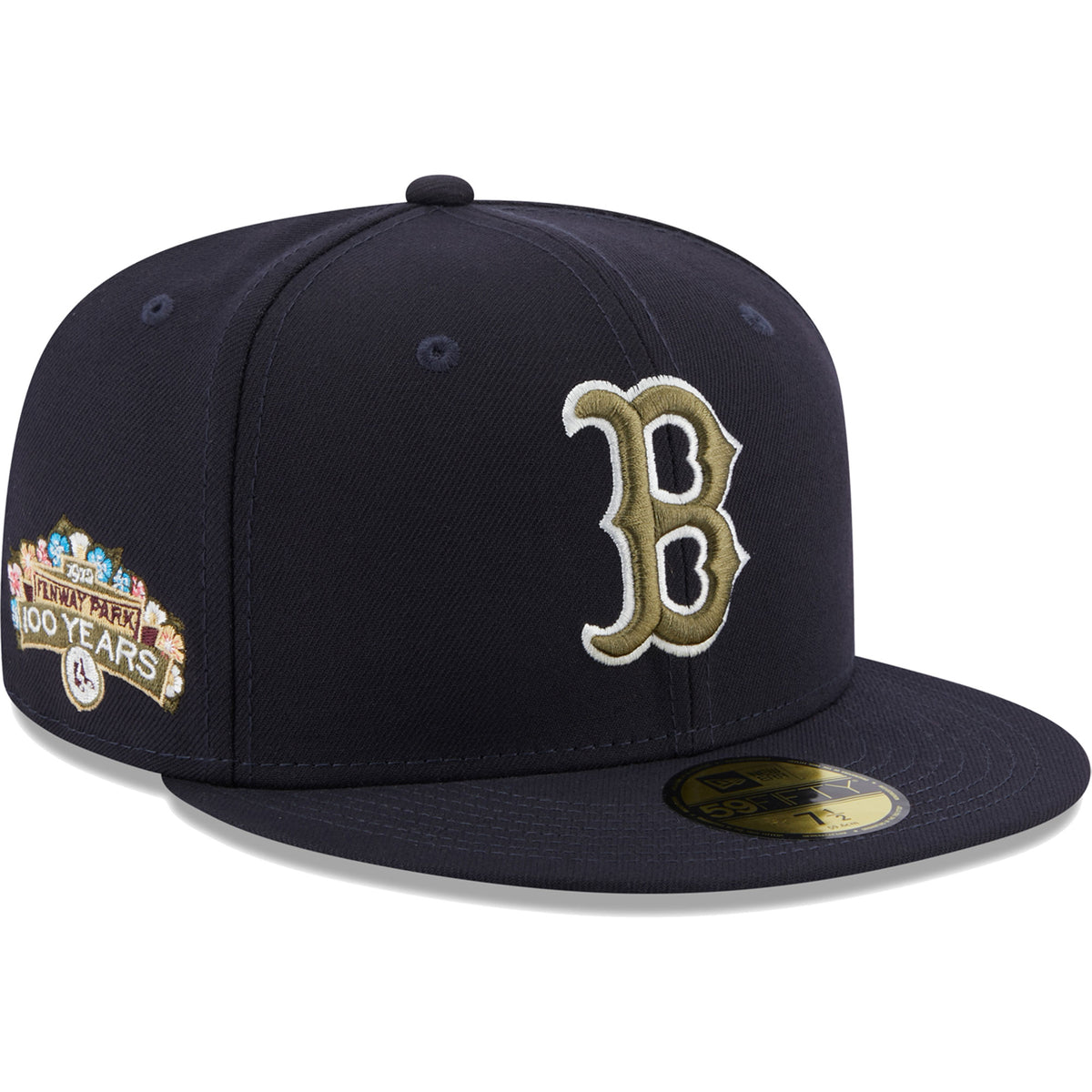 Boston Red Sox New Era 100 Years Spring Training Botanical 59FIFTY Fitted Hat - Navy