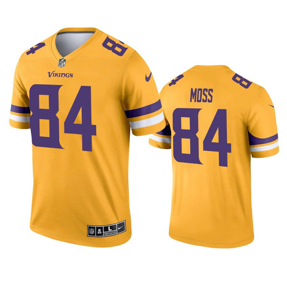 Youth Minnesota Vikings Randy Moss Inverted Legend Jersey   Gold