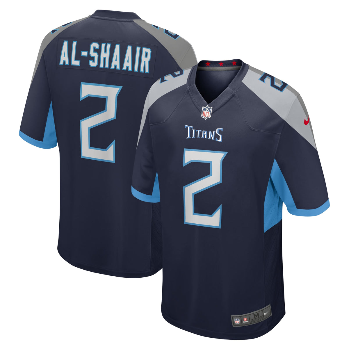 Azeez Al-Shaair Tennessee Titans Nike Team Game Jersey   Navy