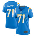 Women s Nike Matt Feiler Powder Blue Los Angeles Chargers Game Player Jersey