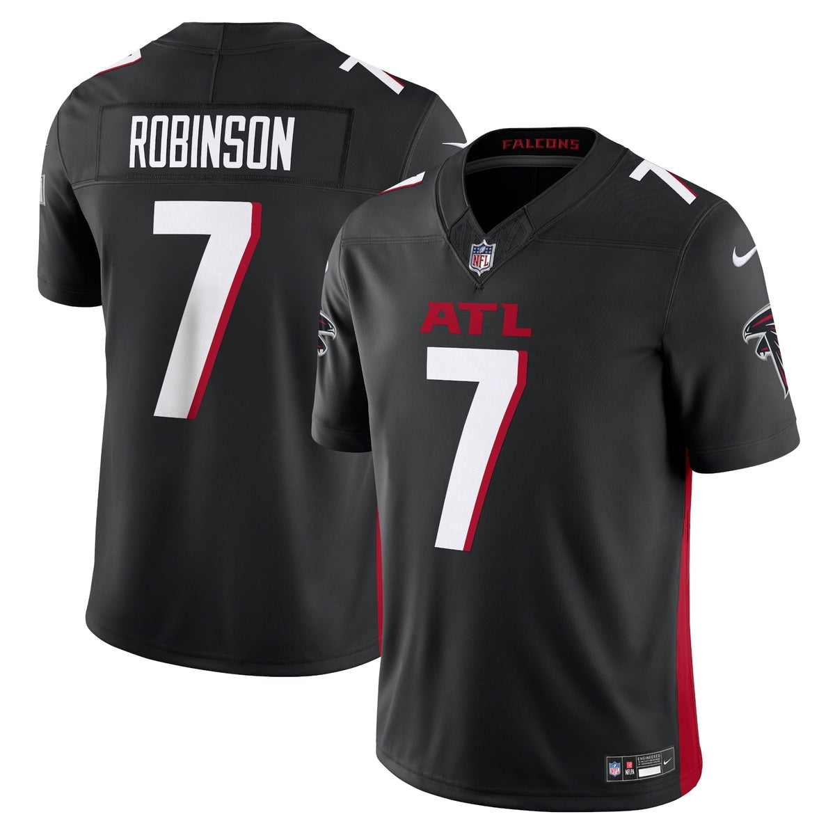 Men s Nike Bijan Robinson Black Atlanta Falcons Vapor F.U.S.E. Limited Jersey