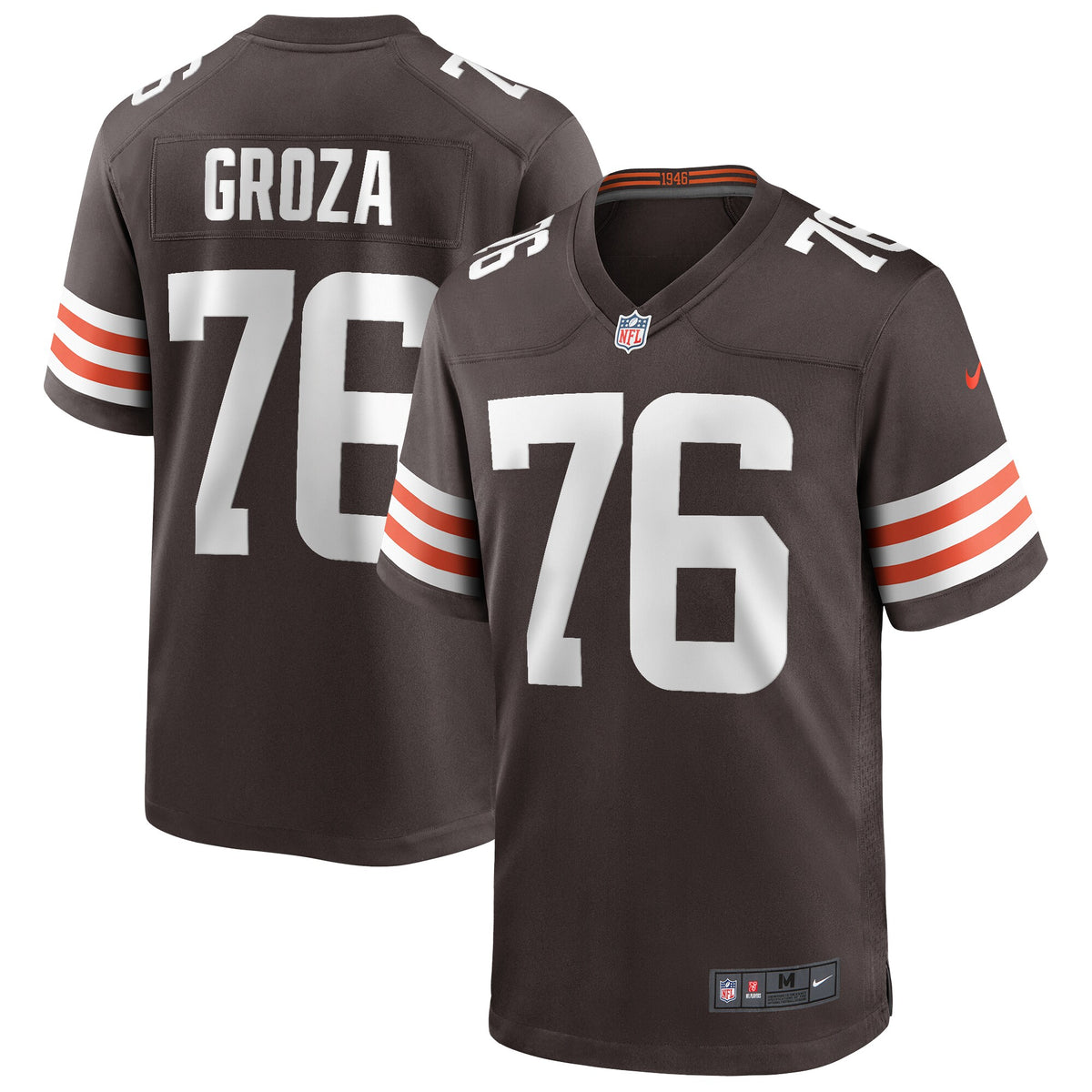 Lou Groza Cleveland Browns Nike Game Retired Player Jersey   Brown