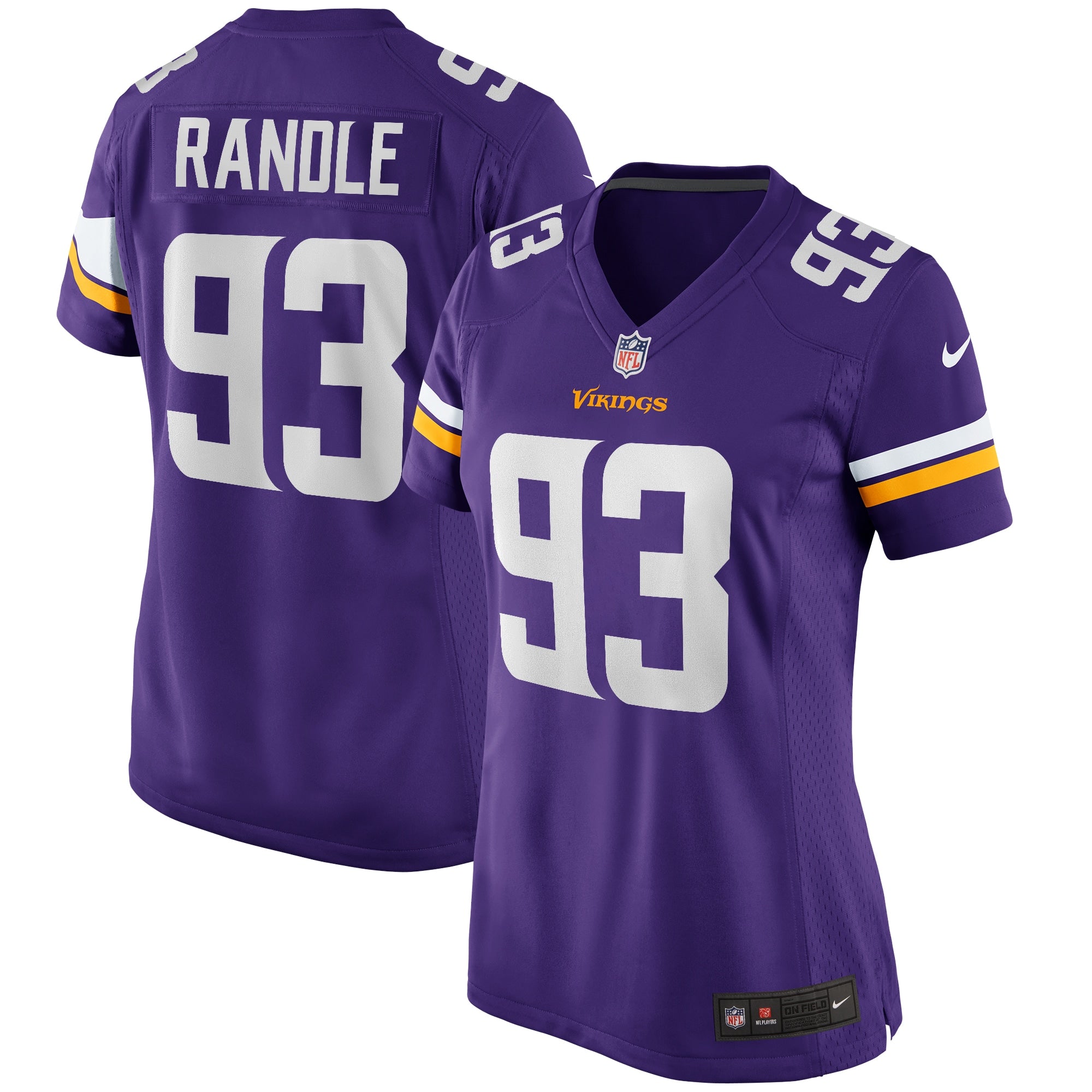 John Randle Minnesota Vikings Nike Women s Game Retired Player Jersey   Purple